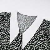 2025 Autumn Fashion Women's Bubble Sleeves Crumb Dress Commuting Short Skirt Long Sleeve A Dress Woman 68HZ