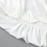 Women's Dress Skirt High Waist Simple Elegant A-Dress Fashion Casual Pure Color Long Skirt 68HZ