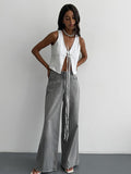 Summer Fashion Casual Cardigan With White Sexy Vest Comfortable Cotton Women's Clothing 68HZ