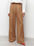 Autumn 2025 New Leisurely Thin Pants Suit Pants Women Commuting High-Waisted Trousers Loose 68HZ