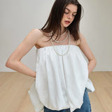 2025 Summer New Pure Style Commuting Bras Small Slings Loose Fashion Luxury Top 68HZ