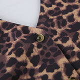 Summer New Leopard V-Neck Hanging Neck Sleeveless Hottie Vest 2025 Fashion Women's Top 68HZ