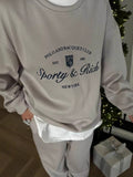 Vintage Letter Embroidered Wearing 2025 New Coat On The Head Comfortable And Loose Lazy Jacket Woman 68HZ