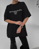 Simple Letter Print T-Shirts For Men And Women With The Same Loose-Fitting Short-Sleeved Round Collar Casual Top 68HZ