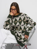Autumn And Winter Round-Neck Sweater Jacket 2025 New Long-Sleeved Knitted Shirt Hit Colored With A Coat 68HZ