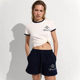 Three-Dimensional Love Love Short-Sleeved T-Shirt Women's Summer Round Collar Small New Design Lazy Top 68HZ