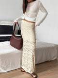 Apricot Perspective Of The Colorful Silk Silk Dress 2025 Autumn And Winter Fashion New Long Dress 68HZ