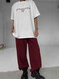 Simple Letter Print T-Shirts For Men And Women With The Same Loose-Fitting Short-Sleeved Round Collar Casual Top 68HZ
