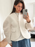Add Thick Hair To The Coat Women 2025 Autumn And Winter New Famous Wind Coarse Hair And Small Fragrant Wind Top 68HZ