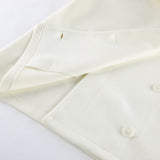 Casual White Small Suit Jacket Female Senior Sense Spring And Autumn New Rice White Niche Design Suit 68HZ