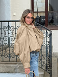 Autumn And Winter Fashion High-End Casual Card Color Small Vertical Collar Short Commuting Coat Woman 68HZ