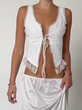 Spring And Summer Fashion Pure Cotton Cardigan With Lace Sleeveless Tops New Simple Vest Women's Clothing 68HZ