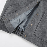 Grey Hair Coat Temperament Collar 2025 New Autumn And Winter High Sense Commuting Clothes Women 68HZ