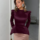 2025 Summer Women's Design Pressure Folding High-Waisted Straight Slack Women's French Commuting Suit Pants 68HZ