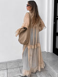 Ki-Color Autumn And Winter New Bat Sleeve Dress 2025 Fashion Sunscreen Hooded Dress Woman 68HZ