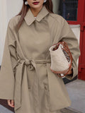 2025 New Design Windbreaker Women's Long Karat Jacket With Autumn Long-Sleeved Jacket 68HZ