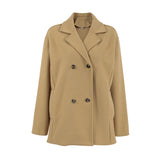 Autumn And Winter New Hair Coat Suit Collar Temperament Loose Thick Coat 2025 Fashion Commuting Women's Clothing 68HZ