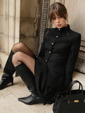 Autumn And Winter Retro Temperament With Small Suit Top Fashion Short Skirt Two Sets Of Women's Commuting Suit 68HZ