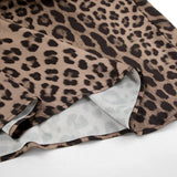 Leopard Print Sexy Bag And Hip Fishtail Skirt Drag Floor Skirt 2025 New Spring Women's Hanging Long Dress 68HZ