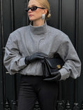 Autumn And Winter New Small Collar Temperament Short Loose Wool Coat 2025 Fashion Lazy Women's Clothing 68HZ