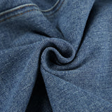 2025 Summer Commute High-Rise Thin Open Fork Blue Denim Skirt Retro Old Bag Hip Half Skirt 68HZ