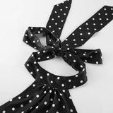 2025 Autumn New Design Pictonic Acid Wave Tie With Hanging Neck Sling Vest Woman 68HZ