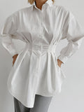 French-Style Self-Healing 100-Folded Long-Sleeved Temperament Shirt 2025 Autumn And Winter Fashion New Women's Clothing 68HZ