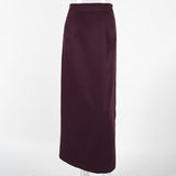Design Feeling Solid Color Royal Sister Style Slim Thin Open Skirt Half Dress Women Fashion One Dress 68HZ