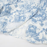 New Chinese Small Collar Printing Short-Sleeved Skirt Set 2025 Autumn Fashion New Two-Set Women 68HZ