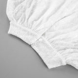 In The Autumn Of 2025, The New Women's Cascaded Horn Sleeves Are Two French Small Shirt Lace Tops. 68HZ