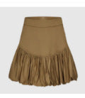 White Temperament Cotton Balloon Skirt Commuting Fashion Skirt 2025 Thin Women's Short Skirt 68HZ