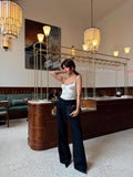 2026 Summer Thin Wave Embellishment Of The Small Slinged Female Pure Lusty Hottie Lace Side Small Vest Woman 68HZ