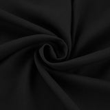 Autumn And Winter Sexy Design Feeling Micro-Permeable Chiffon Black Mystery Loose V-Neck Shoulder Sleeves With Niche Tie Shirt 68HZ